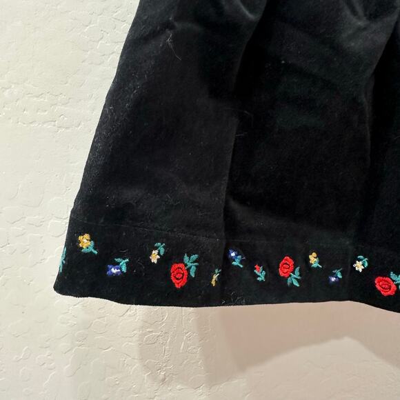 NWT Hanna Andersson Black Sno Happy Velveteen Skirt - Picture 3 of 7
